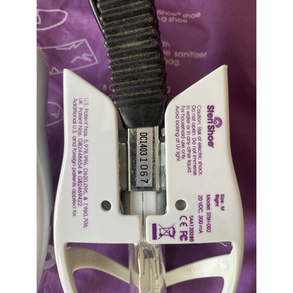 SteriShoe UV Shoe Sanitizer Womens Sz Medium 8-12 Mens Sz 6-10 STSH-002 Tested - Picture 6 of 9